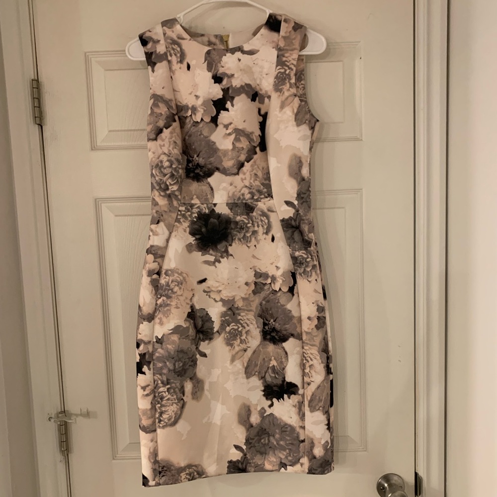 Calvin Klein midi dress, blush floral